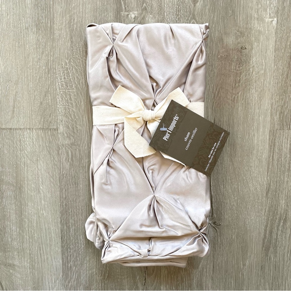 Pier 1 Imports Silky Euro Pillow Sham NWT